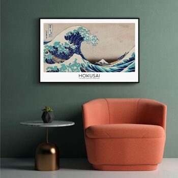 Walljar - Katsushika Hokusai - La Grande Vague - Affiche avec cadre / 30 x 45 cm 2