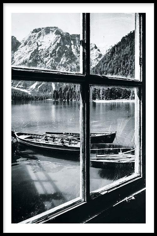 Walljar - Lake Lookout - Poster met lijst / 30 x 45 cm