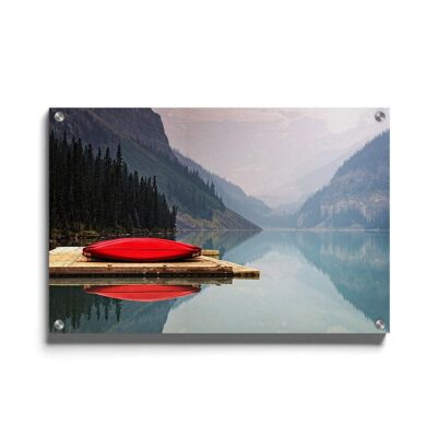 Walljar - Lake Louise - Plexiglás / 30 x 45 cm