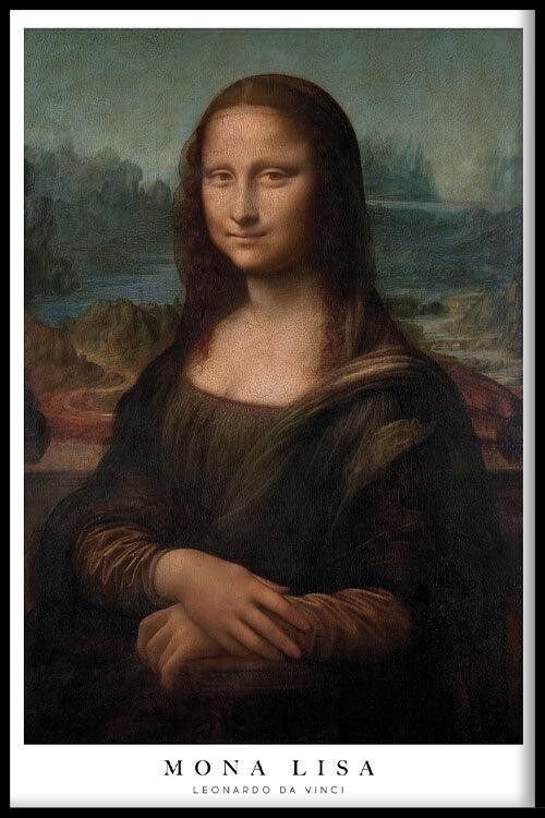 Walljar - Leonardo da Vinci - Mona Lisa - Poster met lijst / 40 x 60 cm