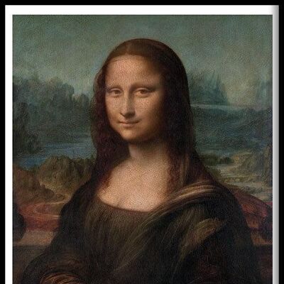 Walljar - Léonard de Vinci - Mona Lisa - Affiche avec cadre / 40 x 60 cm