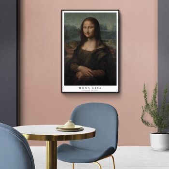 Walljar - Léonard de Vinci - Mona Lisa - Affiche avec cadre / 40 x 60 cm 3