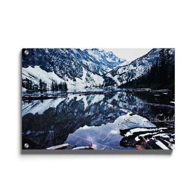 Walljar - Lago Louis - Lienzo / 40 x 60 cm