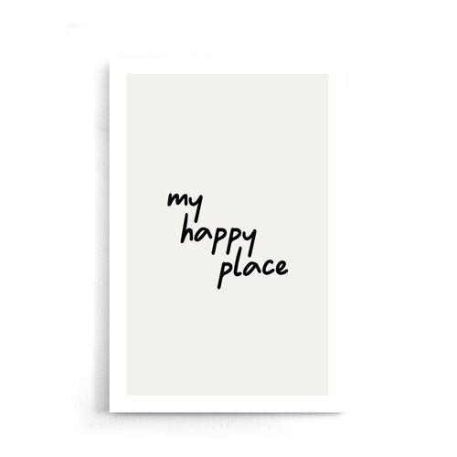Walljar - My Happy Place - Poster / 50 x 70 cm