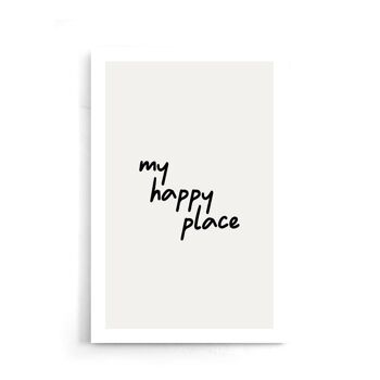 Walljar - My Happy Place - Affiche / 50 x 70 cm 1