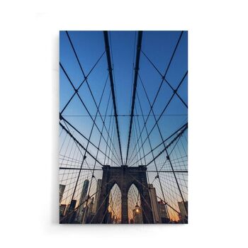 Walljar - New York - Pont de Brooklyn III - Affiche / 50 x 70 cm 1