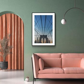Walljar - New York - Pont de Brooklyn III - Affiche / 50 x 70 cm 4