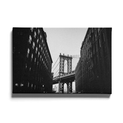 Walljar - Nueva York - Puente de Manhattan - Lienzo / 60 x 90 cm