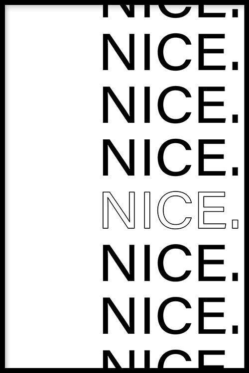 Walljar - Nice II - Poster met lijst / 60 x 90 cm