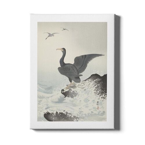 Walljar - Ohara Koson - Great Cormorant - Canvas / 30 x 45 cm