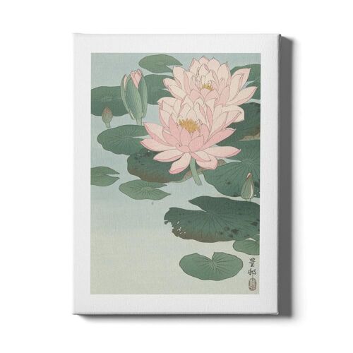 Walljar - Ohara Koson - Water Lily - Canvas / 30 x 45 cm