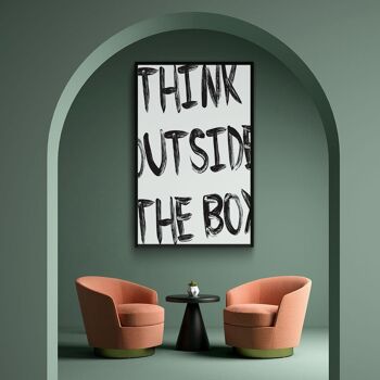 Walljar - Outside The Box I - Affiche avec cadre / 20 x 30 cm 3