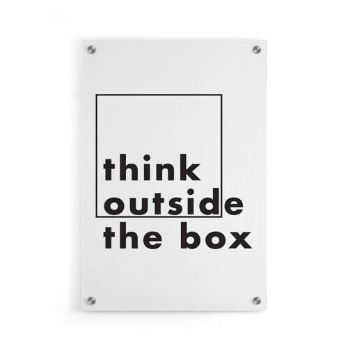 Walljar - Outside The Box II - Plexiglas / 50 x 70 cm