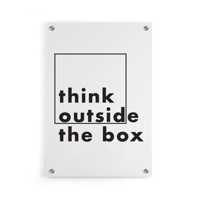 Walljar - Outside The Box II - Plexiglass / 50 x 70 cm