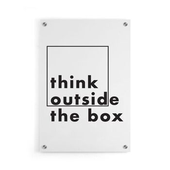 Walljar - Outside The Box II - Plexiglas / 50 x 70 cm 1