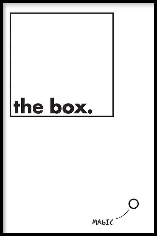 Walljar - Outside The Box III - Poster met lijst / 20 x 30 cm