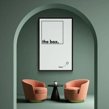 Walljar - Outside The Box III - Affiche avec cadre / 20 x 30 cm 3