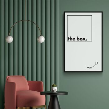 Walljar - Outside The Box III - Affiche avec cadre / 20 x 30 cm 4