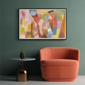 Walljar - Paul Klee - Mouvement Des Chambres Voûtées - Affiche Avec Cadre / 30 x 45 2