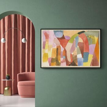 Walljar - Paul Klee - Mouvement Des Chambres Voûtées - Affiche Avec Cadre / 30 x 45 4