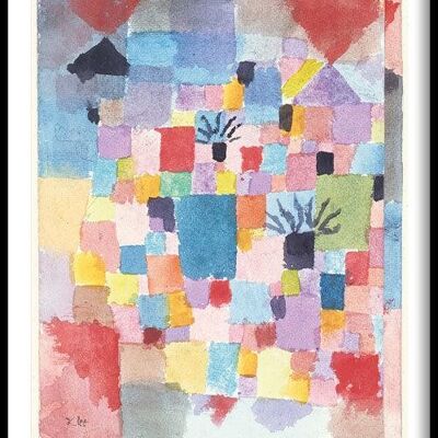 Walljar - Paul Klee - Southern Gardens - Poster met lijst / 30 x 45 cm