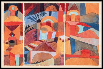 Walljar - Paul Klee - Temple Gardens - Affiche avec cadre / 30 x 45 cm 1