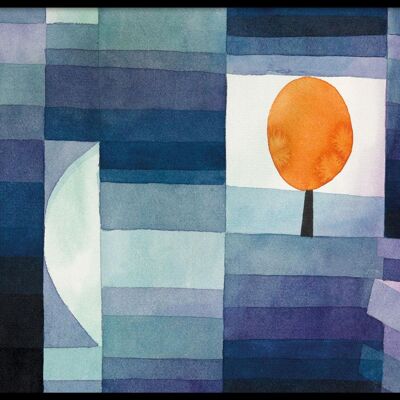 Walljar - Paul Klee - The Harbinger Of Autumn - Poster met lijst / 30 x 45 cm