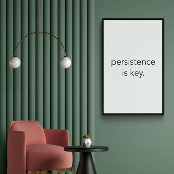 Walljar - Persistence Is Key - Plexiglas / 40 x 60 cm 3