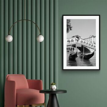 Walljar - Pont du Rialto à Venise '53 - Affiche / 50 x 70 cm 2