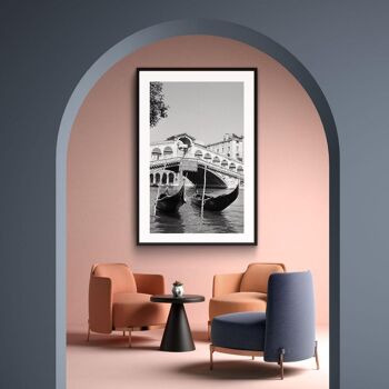 Walljar - Pont du Rialto à Venise '53 - Affiche / 50 x 70 cm 4