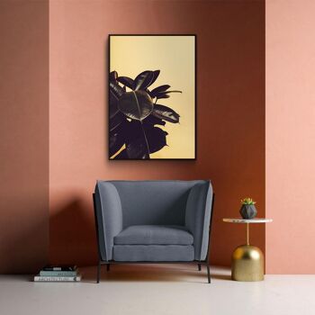 Walljar - Rubber Plant Yellow II - Affiche avec cadre / 50 x 70 cm 4