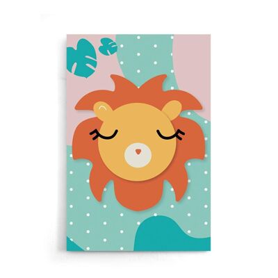 Walljar - Safari Lion - Affiche / 60 x 90 cm