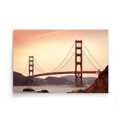 Walljar - San Francisco - Golden Gate Bridge II - Affiche / 50 x 70 cm