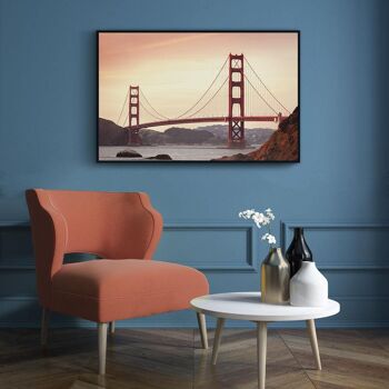 Walljar - San Francisco - Golden Gate Bridge II - Affiche / 50 x 70 cm 2