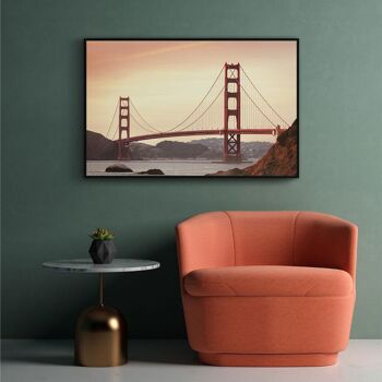 Walljar - San Francisco - Golden Gate Bridge II - Affiche / 50 x 70 cm 3