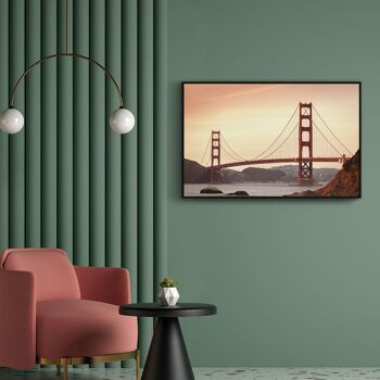 Walljar - San Francisco - Golden Gate Bridge II - Affiche / 50 x 70 cm 4