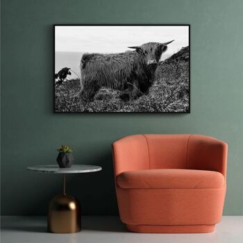 Walljar - Scottish Highlander II - Toile / 30 x 45 cm 2