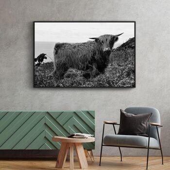 Walljar - Scottish Highlander II - Toile / 30 x 45 cm 4