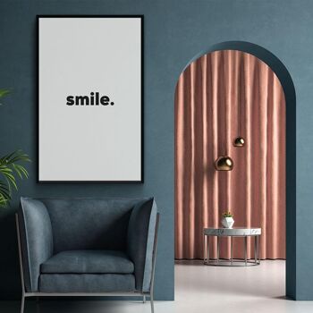 Walljar - Smile - Affiche avec cadre / 20 x 30 cm 4