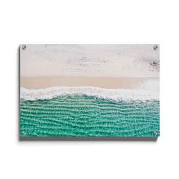 Walljar - Laver les vagues de l'océan - Plexiglas / 30 x 45 cm 1