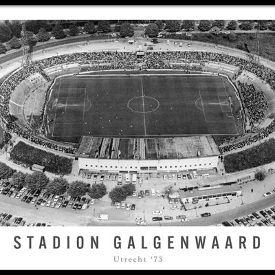 Walljar - Stadium Galgenwaard '73 - Affiche avec cadre / 20 x 30 cm