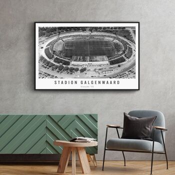 Walljar - Stadium Galgenwaard '73 - Affiche avec cadre / 20 x 30 cm 2