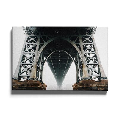 Walljar - Steel Bridge - Canvas / 50 x 70 cm