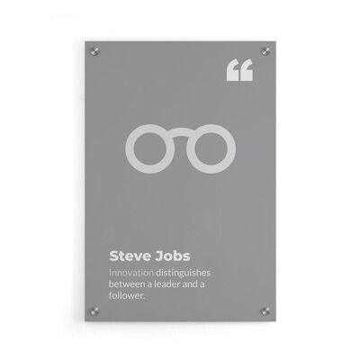 Walljar - Steve Jobs - Plexiglass / 60 x 90 cm