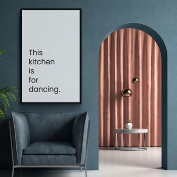 Walljar - This Kitchen Is For Dancing - Toile / 30 x 45 cm 4