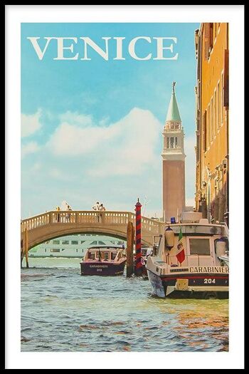 Walljar - Venise - Affiche avec cadre / 50 x 70 cm 1