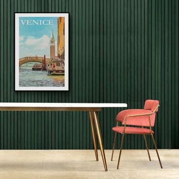 Walljar - Venise - Affiche avec cadre / 50 x 70 cm 2