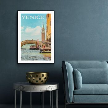 Walljar - Venise - Affiche avec cadre / 50 x 70 cm 3