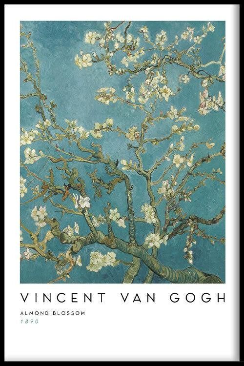 Walljar - Vincent van Gogh - Mandelblüte - Poster mit Rahmen / 20 x 30 cm