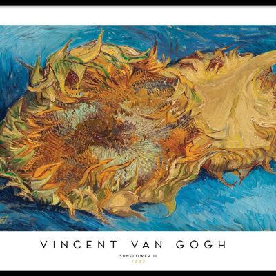 Walljar - Vincent van Gogh - Sonnenblumen II - Poster mit Rahmen / 20 x 30 cm